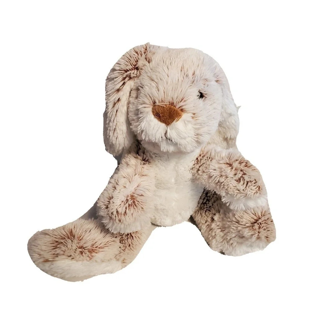 Melissa & Doug Burrow Bunny Rabbit Fuzzy Plush Stuffed Animal 10" Tan
